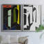 Arches Espagnoles - ensemble de 2 reproductions d'art sur toile encadrées-783797460-783797464