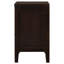 Table de chevet rectangulaire à 2 tiroirs Garrett Cappuccino