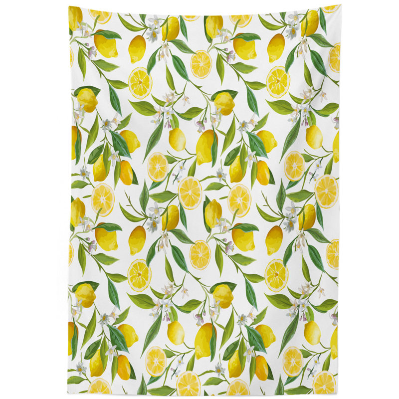 Nature Geometric Tablecloth, 84" L x 60" W