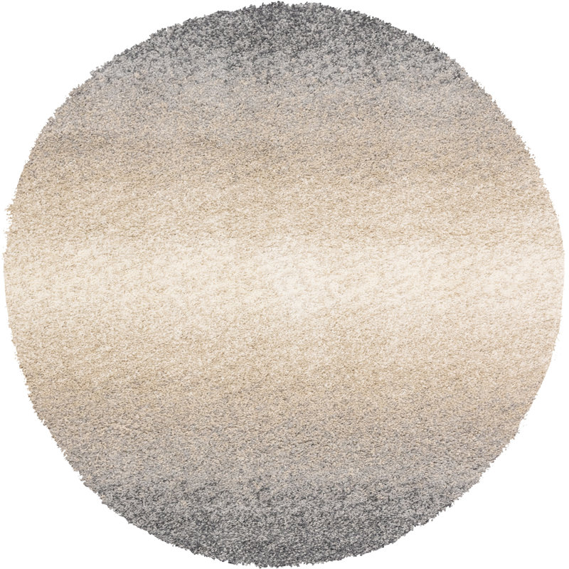 Mitzy Striped Indoor Rug, Round 5'