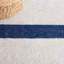 Tapis ivoire / bleu marine en laine tissé à la machine-1063758430