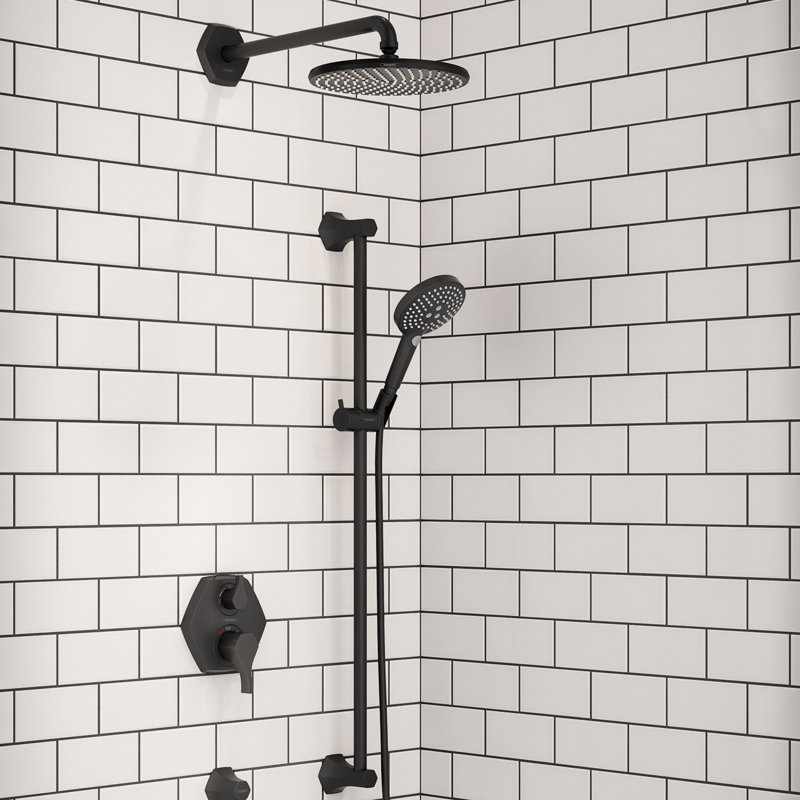 Pomme de douche Locarno, Noir mat