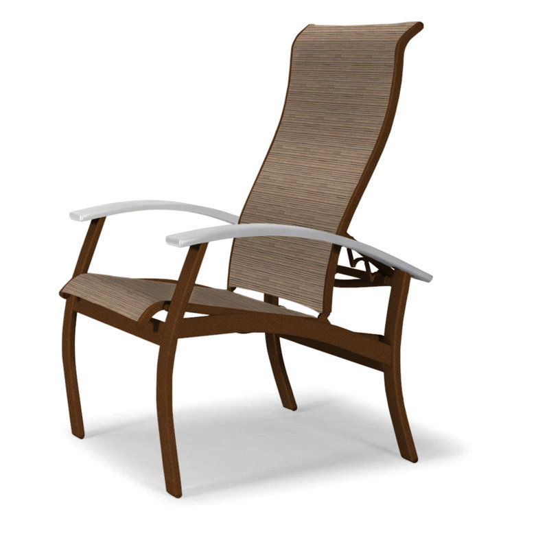Chaise de patio Askar, Blanc, Performance de l'écorce, Kona texturé
