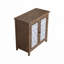 Armoire de rangement rustique en bois massif brun rustique naturel vieilli