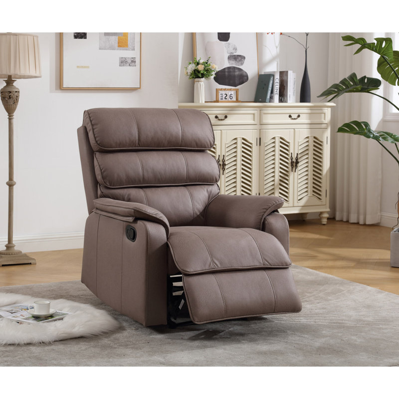 Fauteuil inclinable manuel moderne en similicuir