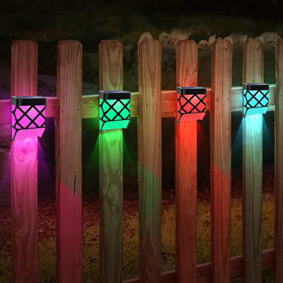 Ensemble de lumières DEL intégrées à basse tension et à énergie solaire pour changer de couleur