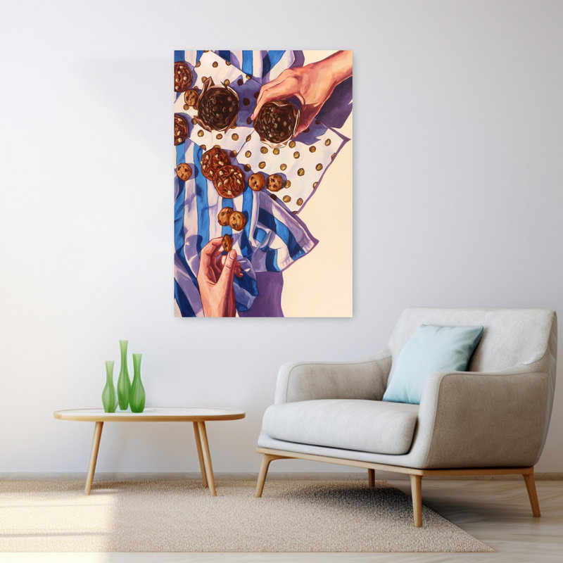 Sweet Sweet Moment, art mural contemporain, H 48 po x l 32 po