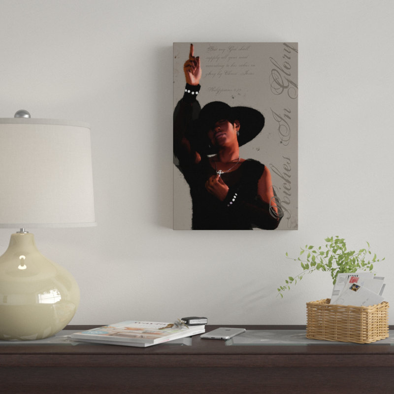 « ecoute my call remixe christian american american », impression sur toile, H 18 po x l 12 po x P 2 po