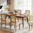 47"-78" Modern Extendable Oval Dining Table with Metal Legs, 2 Leaves, Seats 6-10
