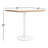 Easy Walnut Metal Base Dining Table-107232007-74747959