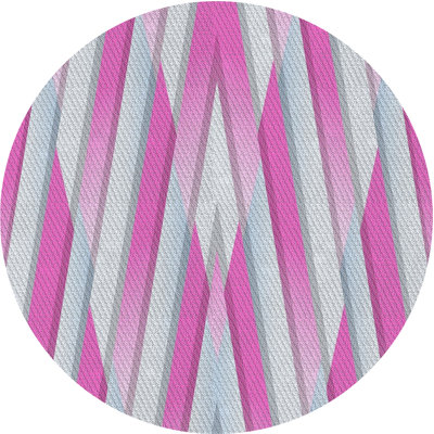 Tapis de zone rose à motif