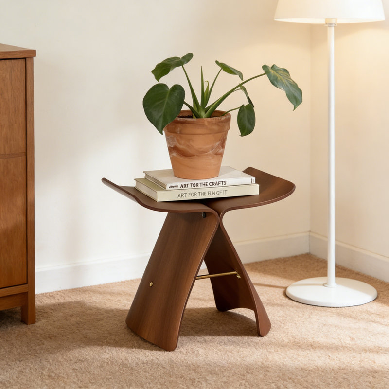Console Italian Minimalist, Marron foncé
