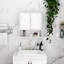 Modern Bathroom Storage Cabinet With Double Mirror Doors - Space Saving & Functional White Painted Adjustable Shelves Assembly Guide Provided Elegant Design Interior Required