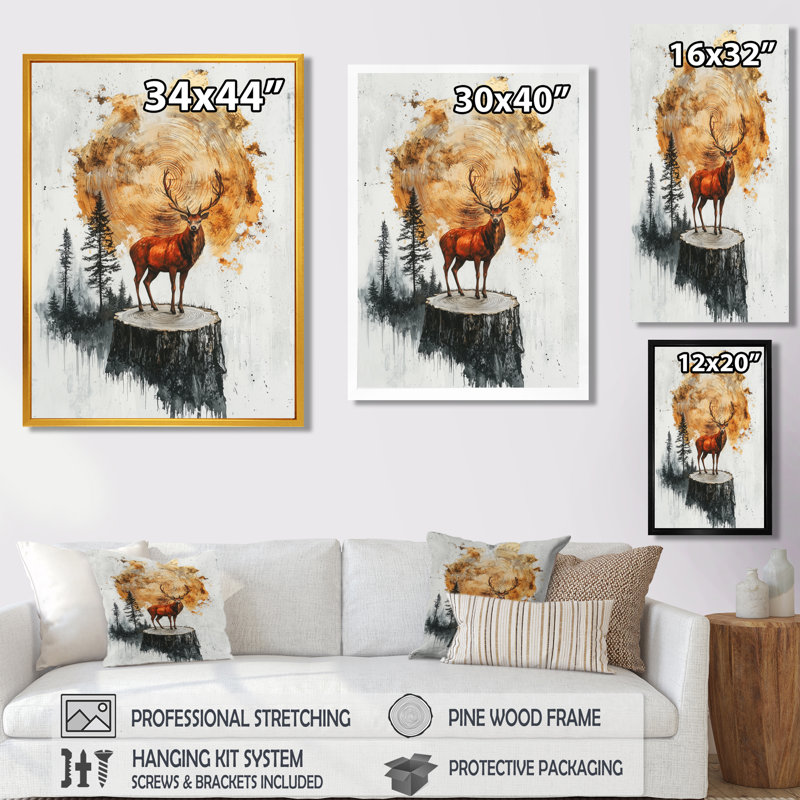 Geoppo - Animals Canvas Art Print, H 20 po x l 12 po, Toile tendue, Ne s’applique pas