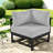 Spacious U-shaped Patio Sofas, Modern Iron Frame With Cushions For Garden