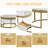 Modern Round Nesting Coffee Table With Drawers