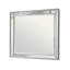 Verre à eau Elara X P 38 po H Miroir rectangulaire transitionnel avec cadre en bois