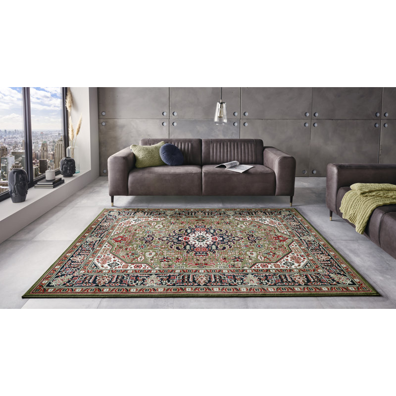 Skazar Isfahan Tufted Green Rug, Rectangle 160 x 230cm