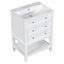 Meuble-lavabo de salle de bain avec lavabo / meuble de rangement avec tiroir et tablette ouverte / meuble-lavabo