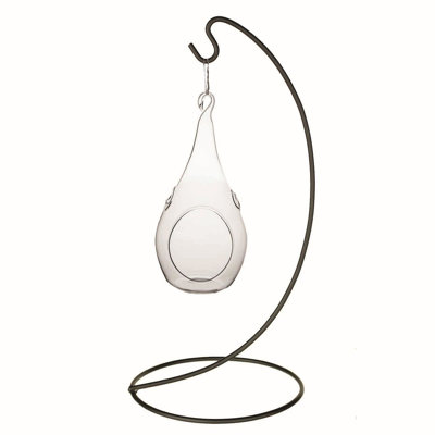Terrarium suspendu en forme de larme