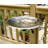 Three Hares Birdbath with Wall Mount Bracket