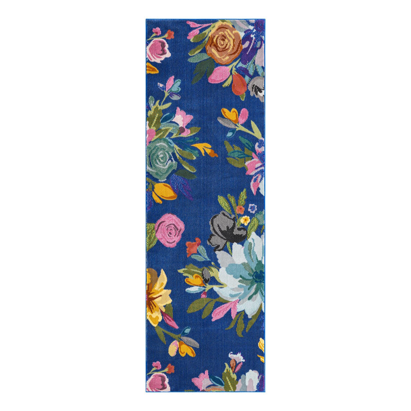 Corderro Floral Indoor Rug, Runner 2' x 6'