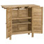 Hirsh Rectangular Teak Solid Wood Outdoor Bar Table - 110 cm W 50 cm D