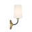 Vancamp 1 Light Black Forged + Modern Gold Sconce