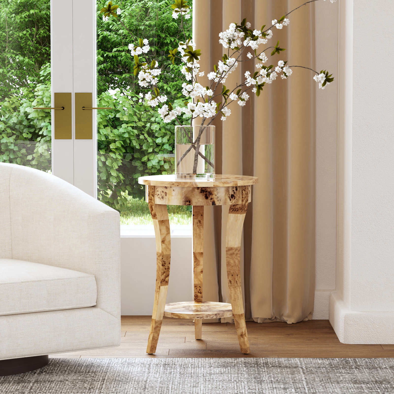 Beltsville 18" End Table, Brown