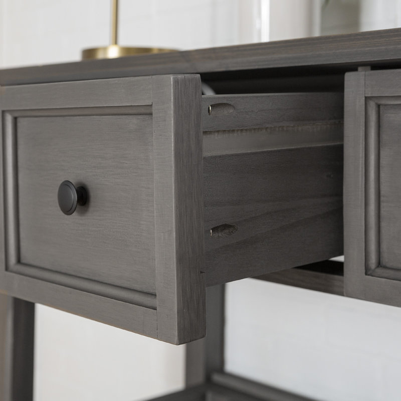 Desirae 48" Wide 2-Drawer Sideboard, Gray