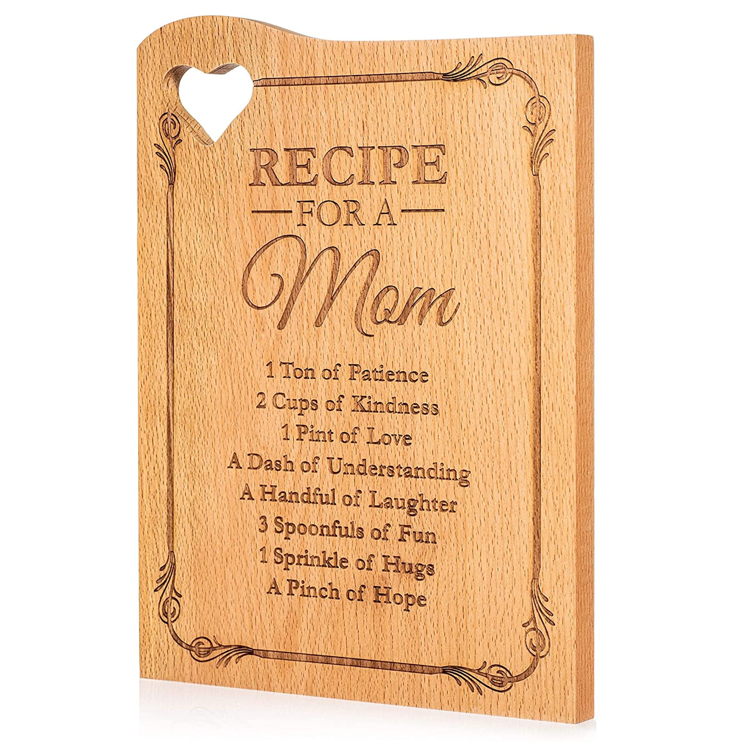 Trinx Wooden Cutting Boards For Mom - Engraved With Mother''s Poem -  Kitchen Cutting Board Gift With A Heart Shaped Cut Out - Kitchen Presents  For Mothers Day Gifts - Mom Gifts
