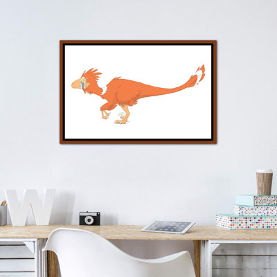 Deinonychus, dessin au crayon avec couleur numérique par Alice Turner - impression d'art graphique