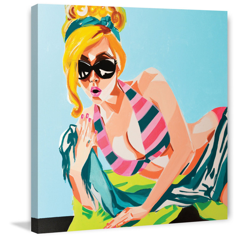 " Beach Babe " by Molly Rosner, 24" H x 24" W