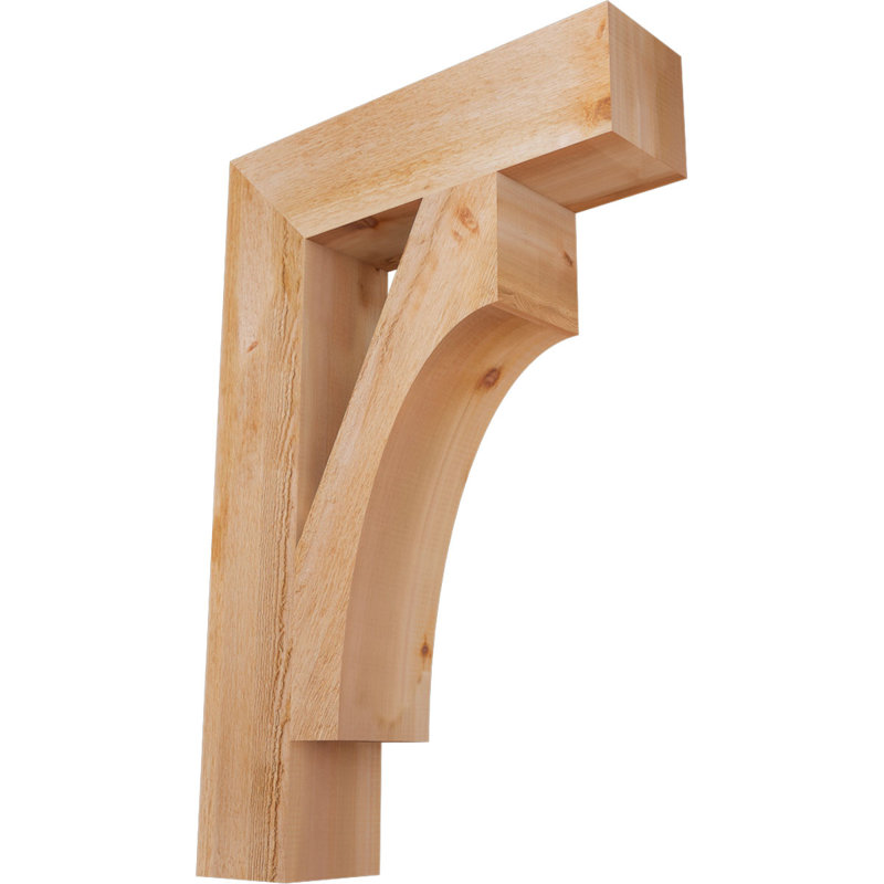 Support Westlake Block, Cèdre rouge de l'Ouest (scié brut), H 36 po x l 6 po x P 24 po