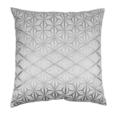 Embroidered Cotton Throw Pillow