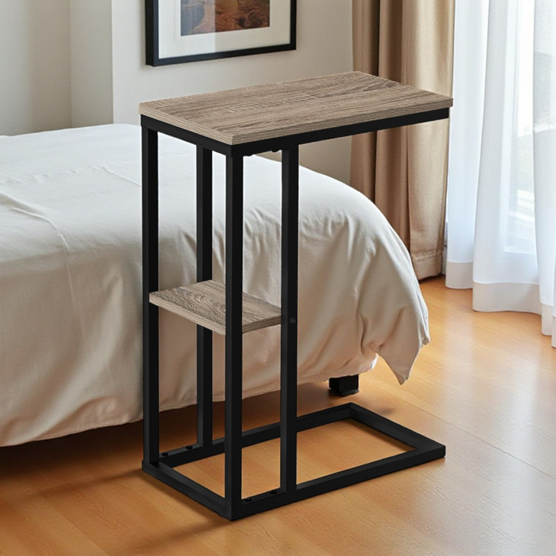 Shem End Table, Rustic Brown, 25.25" H x 10.25" W x 18.25" D