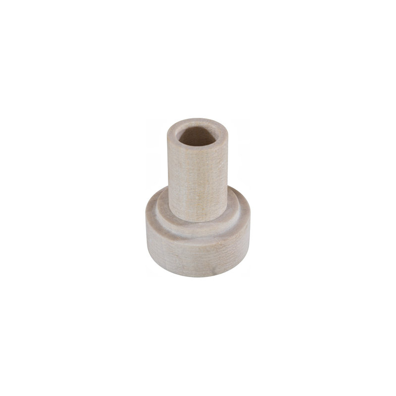 Stone Vase, Cream, Small, 7" H x 5" W x 5" D