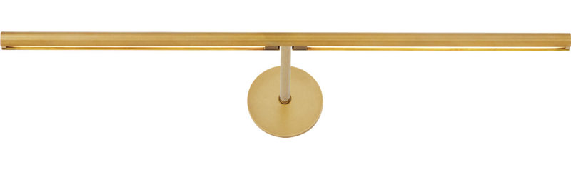 Plural Dome Picture Light, 0.5" H x 18" W x 8.9" D, Hand Rubbed Antique Brass, 13.5