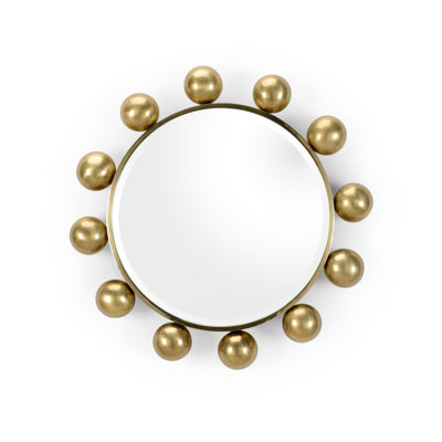 Round-A-Bout Convex Metal Wall Mirror