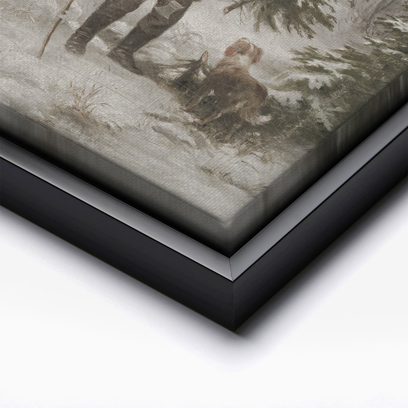 Franz Kruger - Avant Noël, 12"H x 16"W, Canvas, Black Framed