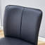 Ensemble de chaises de bar modernes en polyuréthane noir - deux pièces, le dossier a une conception verticale et lisse. Convient pour un placement dans les bars, les salons et autres espaces. Plusieurs couleurs disponibles.-1474078676-1474078675