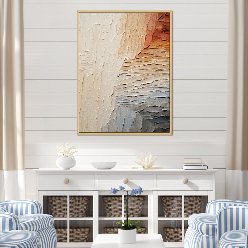 Décoration murale gracieuse minimalisme - Ray, Cadre naturel flottant, H 40 po x l 30 po x P 1,5 po