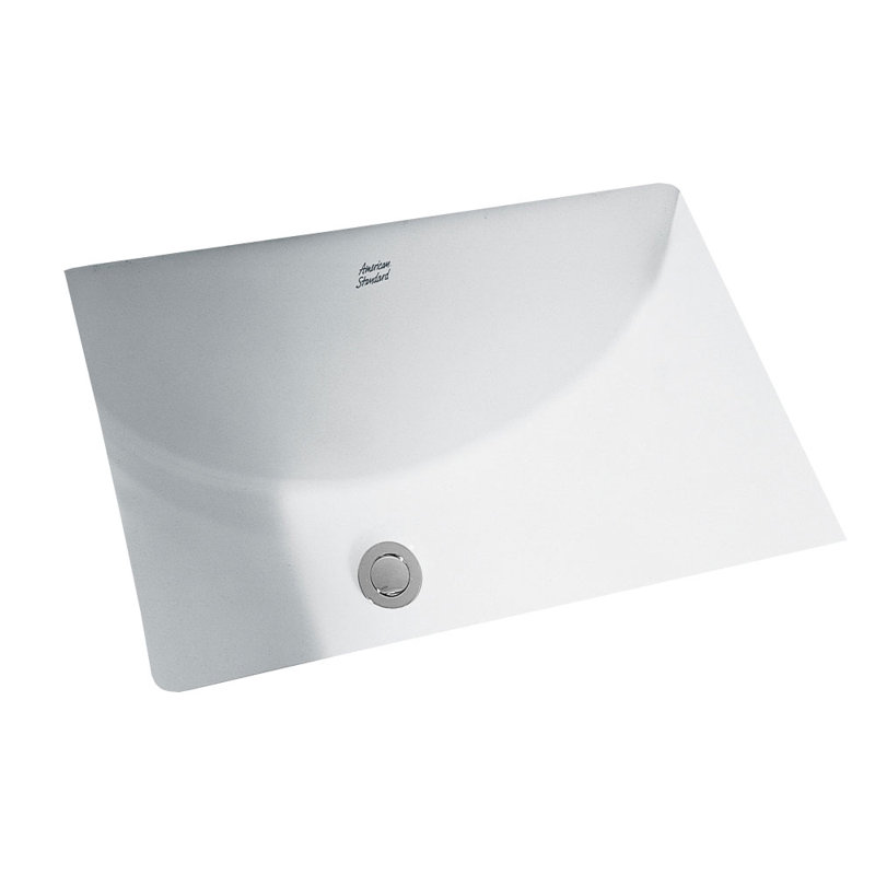 American Standard Studio 16.63'' Ceramic Rectangular Bathroom Sink with Overflow, White