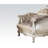 Caviness 40" Wide Tufted Club Chair in Rose Gold/Pearl White