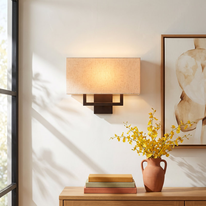Willow 2 - Light Dimmable Flush Mount, 11.75" H x 13" W x 3.88" D, Bronze