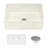 Ruvati 33 inch Fireclay Farmhouse Apron-Front Kitchen Sink Reversible-59180268