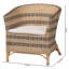 Fauteuil d'appoint en rotin Bali & Pari Elda