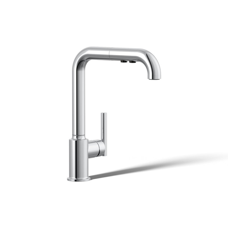 Purist® Pull Out Bar Faucet with Accessories, Polished Chrome