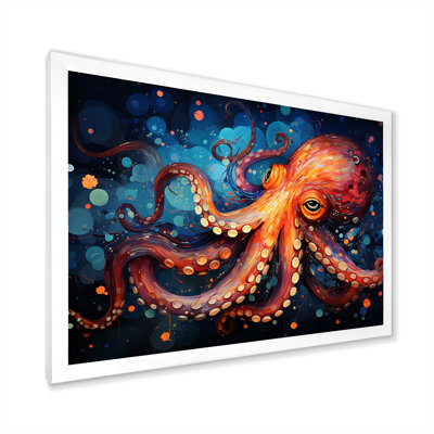 Octopus Expressionist Abyss I - Décoration murale pieuvre