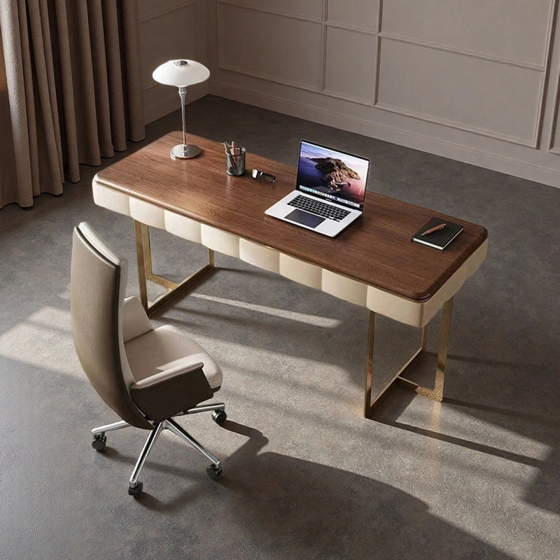 Luxury-modern minimalist desk, 29.53" H x 62.99" W x 27.56" D